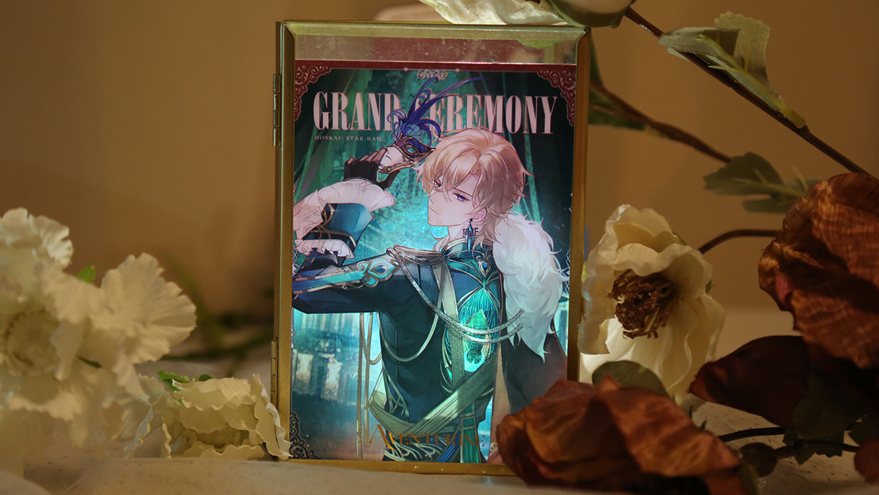 Aventurine Holo Transparent PVC Card