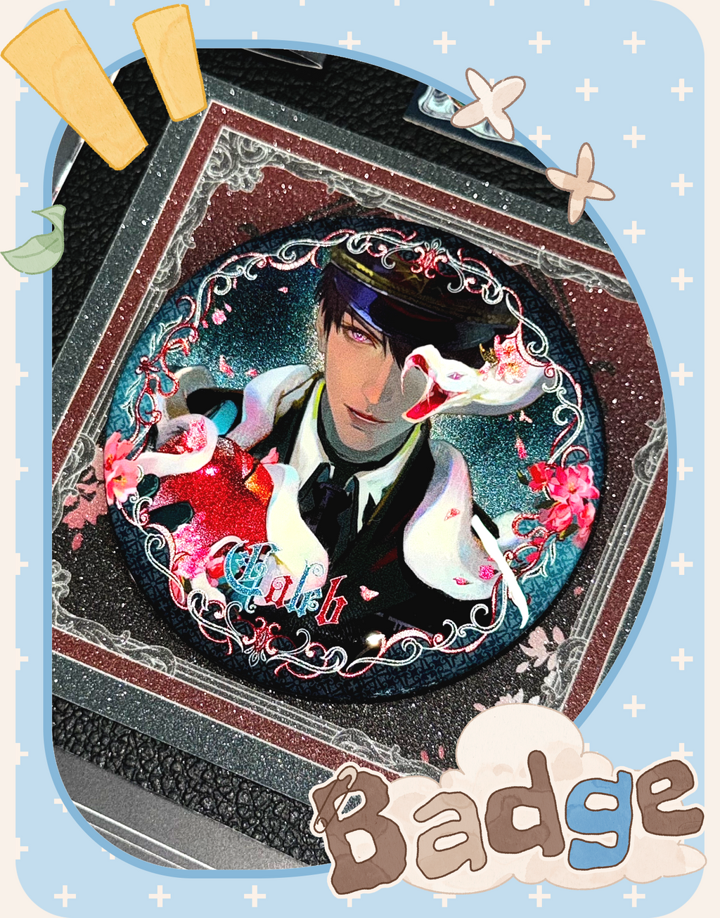 Caleb Forbidden Apple Round Button Badge
