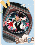 Caleb Forbidden Apple Round Button Badge