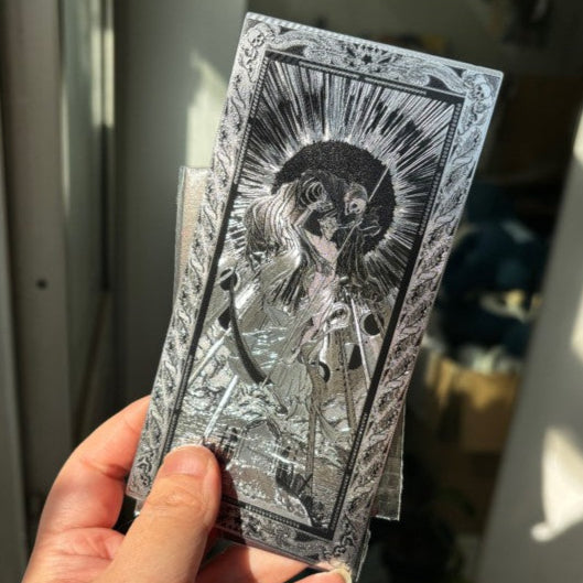 Astarion "Death’s Dance" Silver Foil Bookmark and Shikishi
