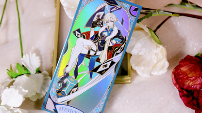 Aventurine – Tarot-Style Holographic Card