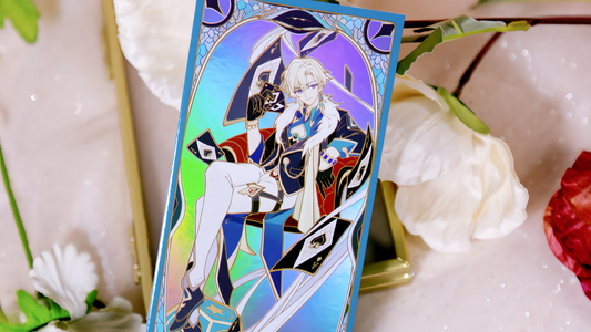 Aventurine – Tarot-Style Holographic Card