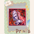 Astarion Scarlet Veil Acrylic Shikishi