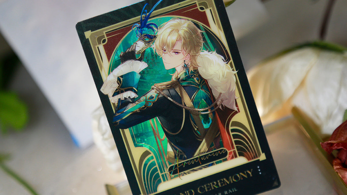 Aventurine Holo Transparent PVC Card
