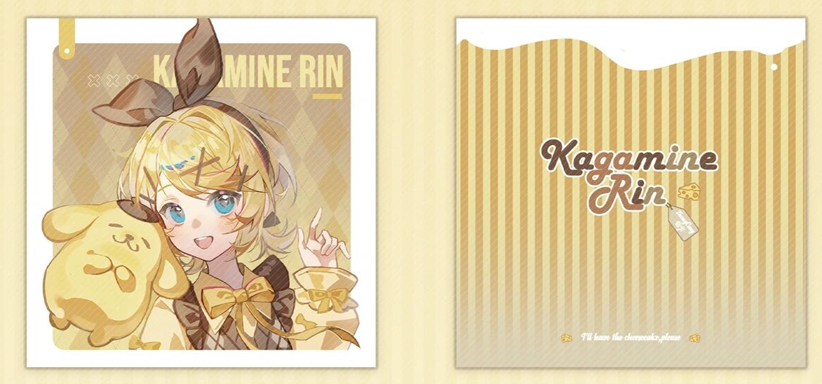 Kagamine Rin & Len – “Pudding Series” Badge & Polaroid