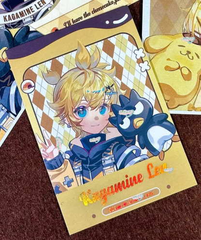 Kagamine Rin & Len – “Pudding Series” Badge & Polaroid
