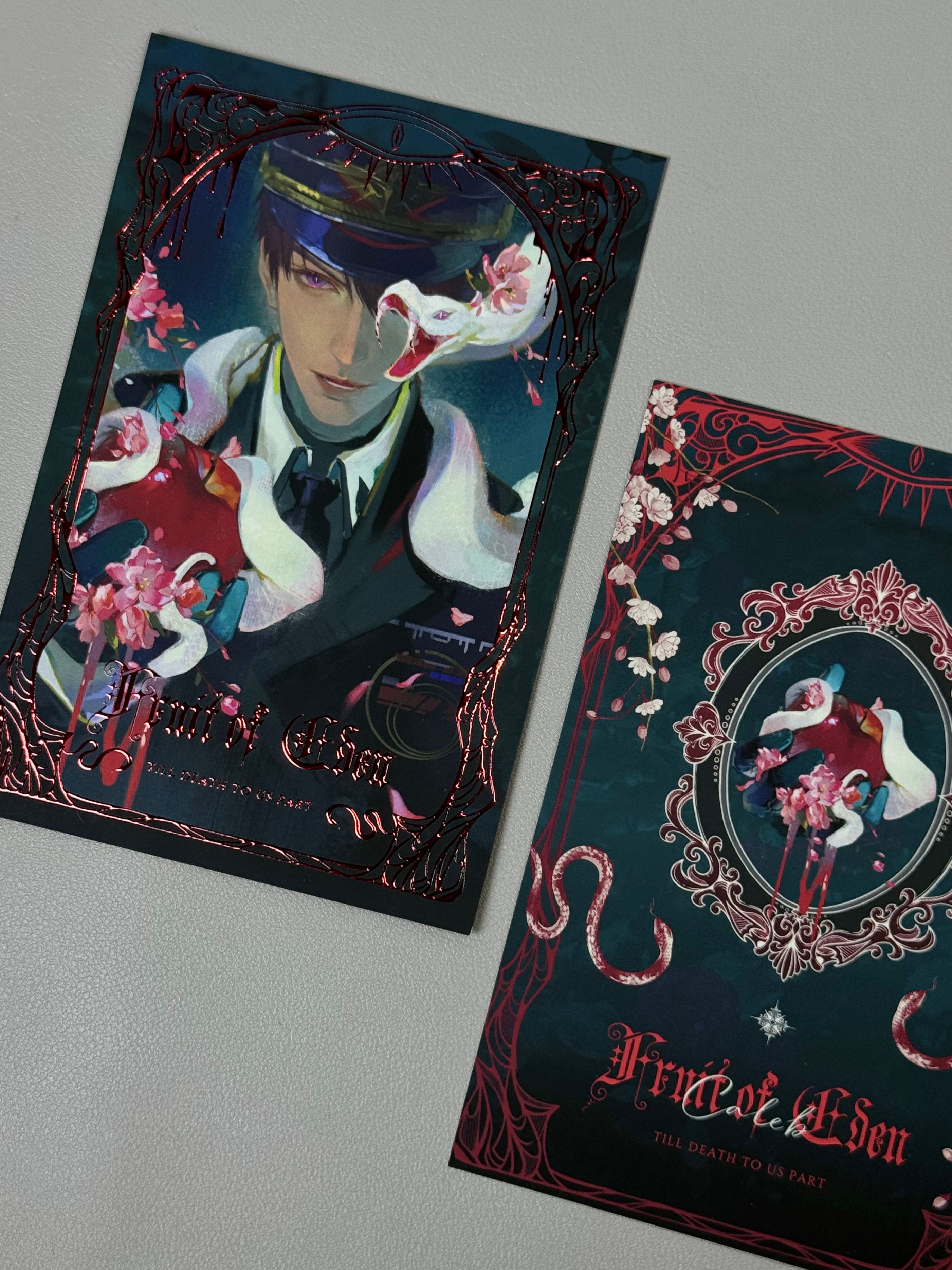 Caleb Forbidden Apple Embossed Foil Postcard - Inspired by LADS