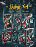 Display image of Caleb Forbidden Apple cupsleeve pickup badge set with exclusive paper bag by AO Treehouse.
