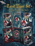 Display image of Caleb Forbidden Apple cupsleeve pickup tarot paper set with exclusive paper bag by AO Treehouse.