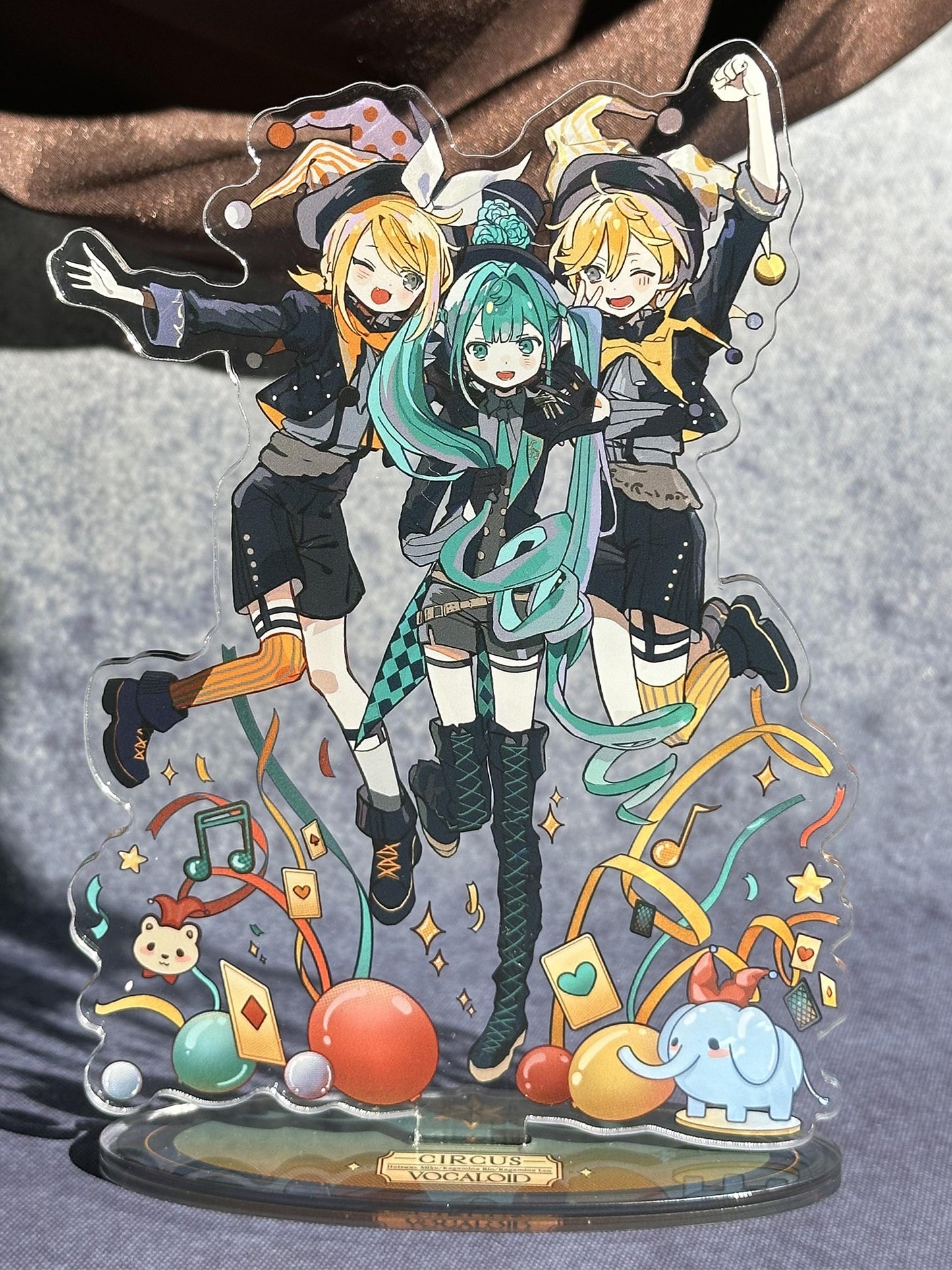 Miku & Rin & Len Circus Badge and Standee