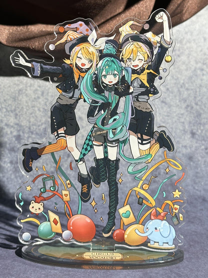 Miku & Rin & Len Circus Badge and Standee