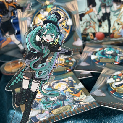Miku & Rin & Len Circus Badge and Standee
